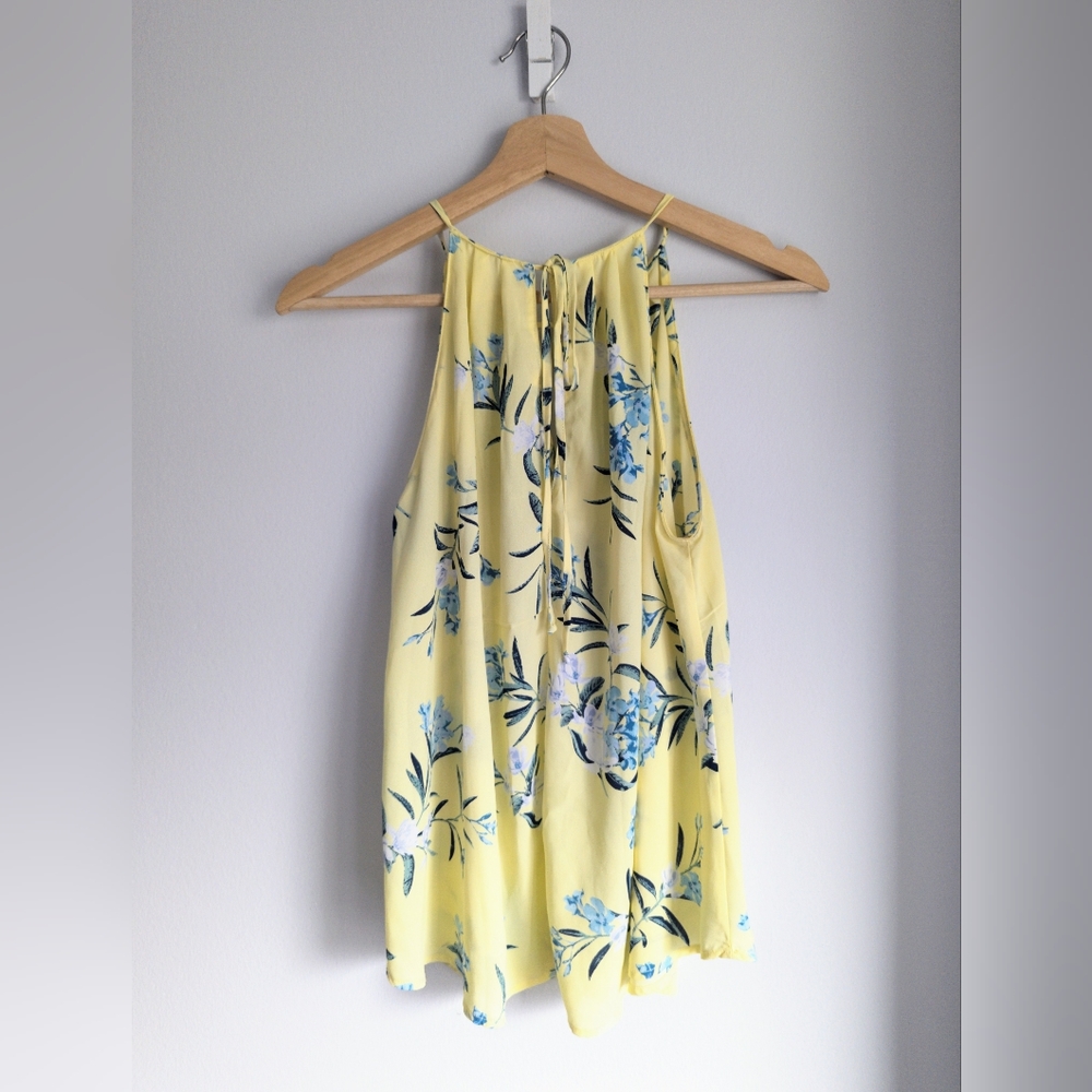 Lush Floral Printed Tie Back Top
